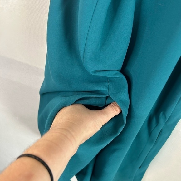 Lovers + Friends Lily Mini Dress Teal Green Halter Top Neckline Cocktail Dress S - Picture 6 of 7